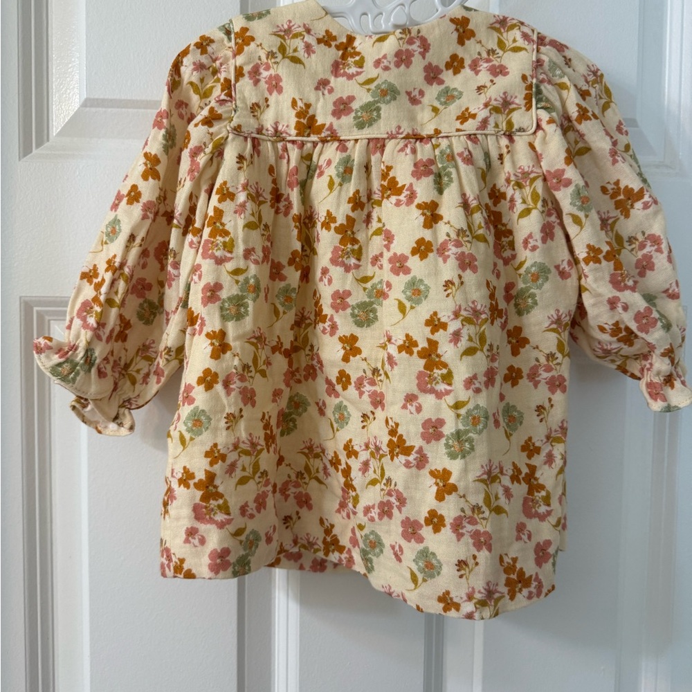 Zara Floral Long-Sleeve Dress